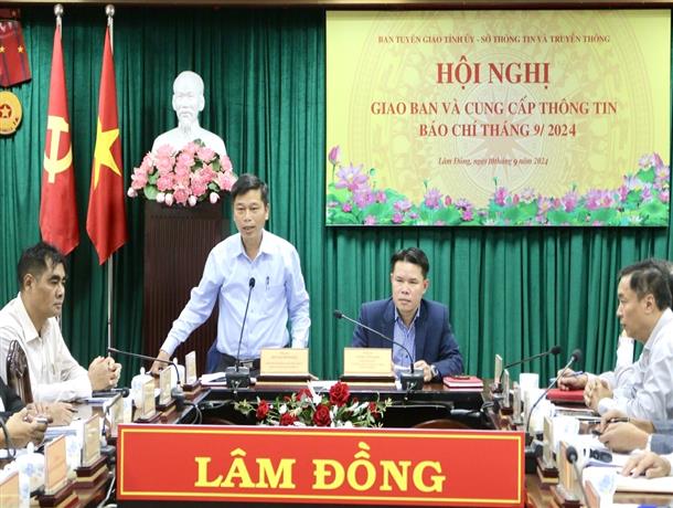 Hội nghị giao ban và cung cấp thông tin báo chí tháng 9/2024