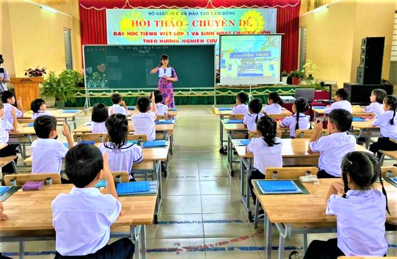 Học sinh Trường Tiểu học Đoàn Thị Điểm, thành phố Đà Lạt