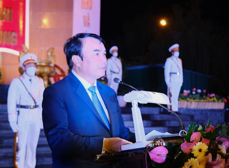 Phó Chủ tịch UBND tỉnh Phạm S phát biểu tại chương trình.