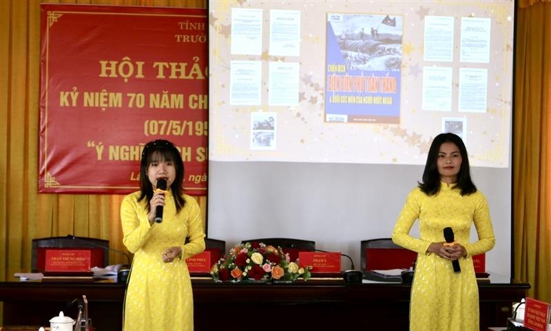 Phần giới thiệu cuốn sách “Chiến dịch Điện Biên Phủ toàn thắng và dưới góc nhìn của người nước ngoài” do Thư viện tỉnh Lâm Đồng trình bày.