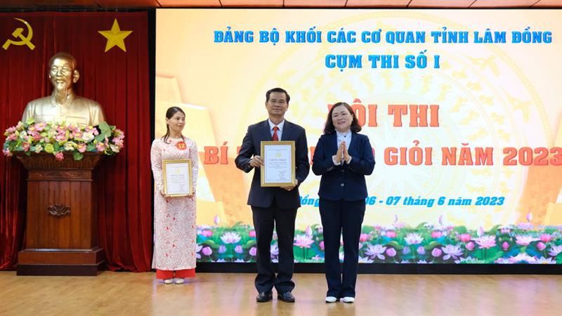 Giải nhất Hội thi thuộc về đồng chí Nguyễn Quang Minh - Bí thư Chi bộ, Chủ tịch Hội Chữ thập đỏ tỉnh.