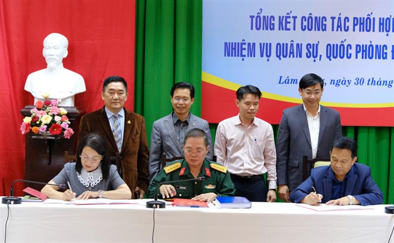 Báo Lâm Đồng, Bộ CHQS tỉnh và Đài PT-TH Lâm Đồng ký kết chương trình phối hợp năm 2022