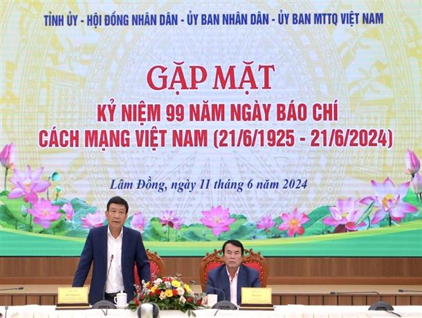 Báo chí tiếp tục đồng hành cùng sự phát triển của tỉnh Lâm Đồng