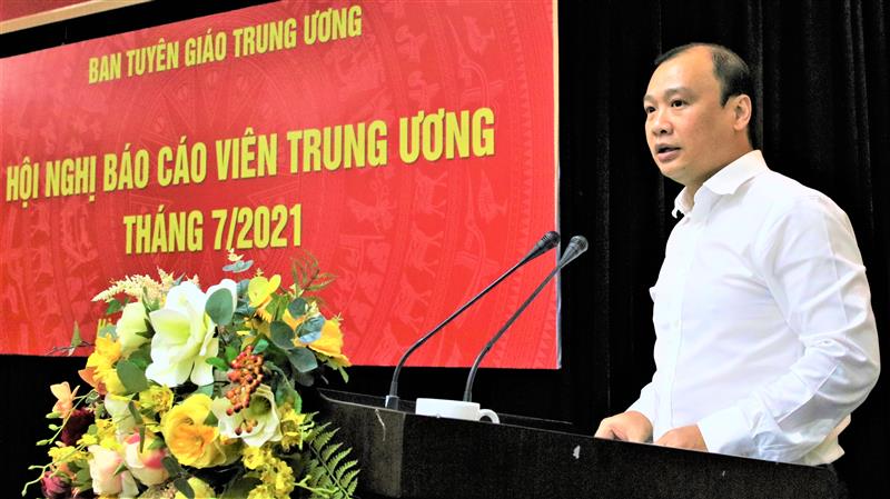 Đồng chí Lê Hải Bình, Ủy viên dự khuyết Trung ương Đảng, Phó trưởng Ban chuyên trách Ban Chỉ đạo công tác thông tin đối ngoại Trung ương