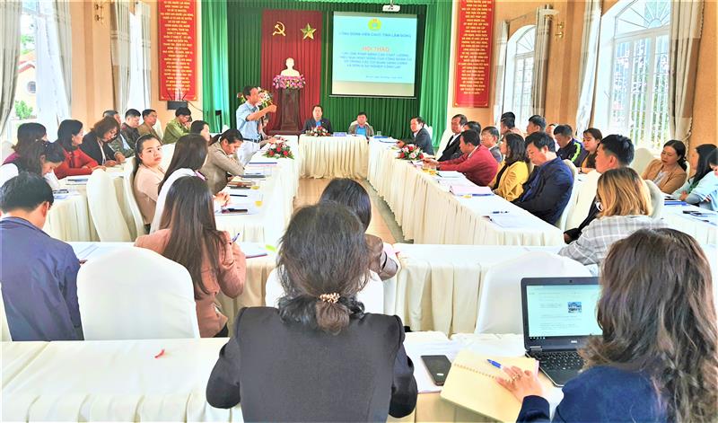 Liên đoàn Lao động tỉnh Lâm Đồng tổ chức Hội thảo nâng cao chất lượng hoạt động công đoàn.
