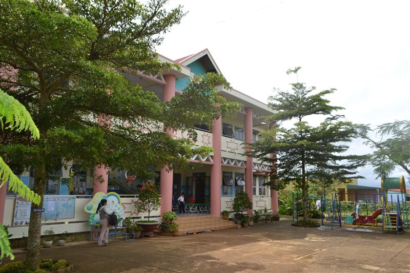 Trường mẫu giáo ở vùng sâu huyện Di Linh