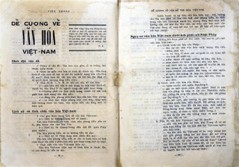 Bản Đề cương văn hóa Việt Nam năm 1943.