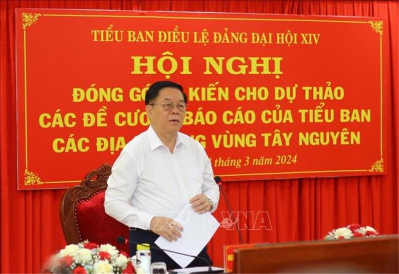 Đồng chí Nguyễn Trọng Nghĩa, Bí thư Trung ương Đảng, Trưởng Ban Tuyên giáo Trung ương phát biểu tại Hội nghị. (Ảnh: TTXVN)