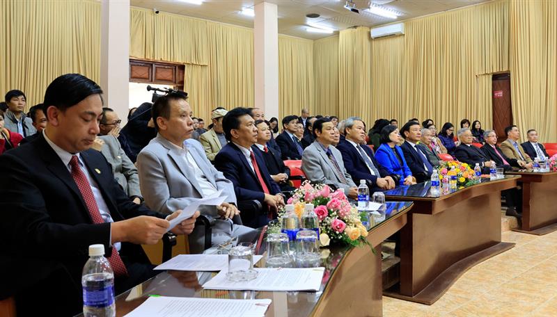 Đại biểu tham dự lễ kỷ niệm 75 năm báo chí Cách mạng Việt Nam tỉnh Lâm Đồng.