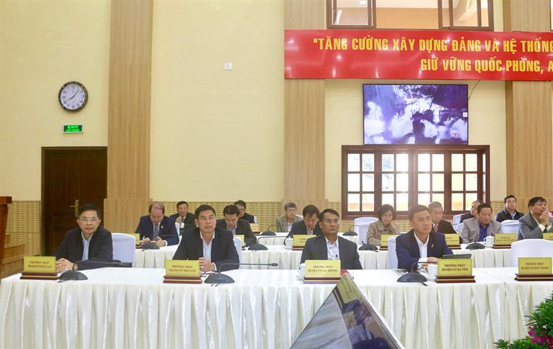 Các đại biểu tham dự hội thảo tại điểm cầu Lâm Đồng.