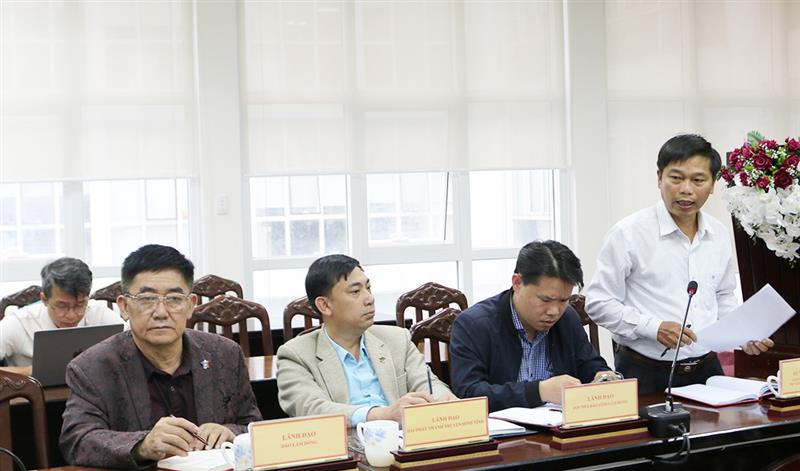Giám đốc Sở Thông tin và Truyền thông Huỳnh Minh Hải thông tin tình hình hoạt động báo chí tháng 4/2024.