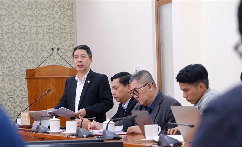 Ông Ngô Văn Ninh - Người phát ngôn của UBND tỉnh đã thông tin về tình hình kinh tế - xã hội, quốc phòng, an ninh tháng 1/2023.