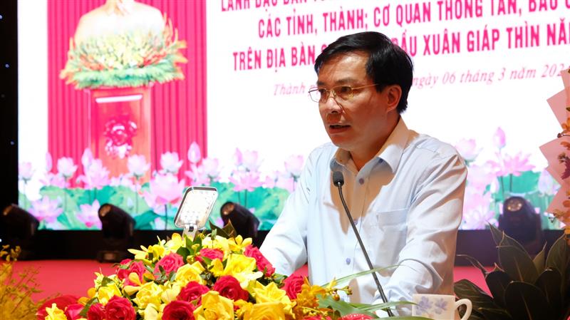ồng chí Lê Thanh Liêm – Phó Giám đốc Sở Thông tin và Truyền thông tỉnh Lâm Đồng phát biểu.