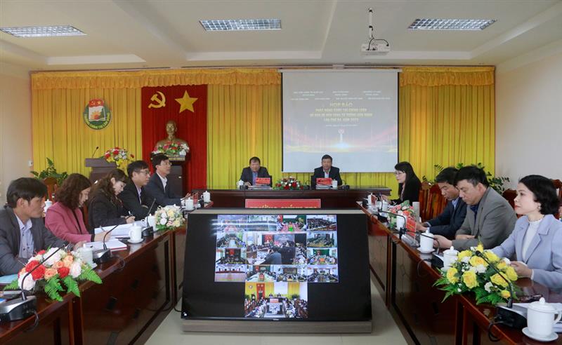 Điểm cầu tỉnh Lâm Đồng tham dự họp báo phát động Cuộc thi.