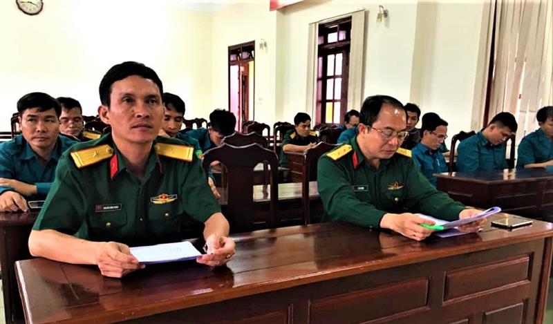 Đảng bộ Quân sự huyện Đạ Huoai tổ chức học tập Nghị quyết Đại hội Đảng bộ các cấp.