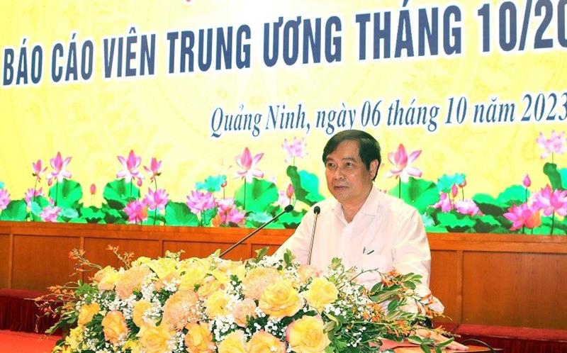 Đồng chí Phan Xuân Thuỷ, Phó Trưởng ban Tuyên giáo Trung ương định hướng công tác tuyên truyền thời gian tới.