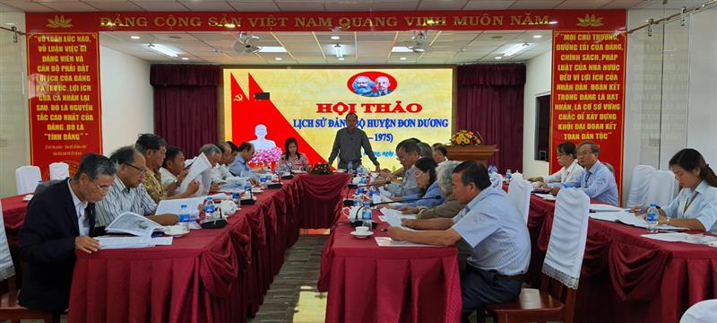 Đơn Dương tổ chức Hội thảo xây dựng Lịch sự Đảng bộ huyện.