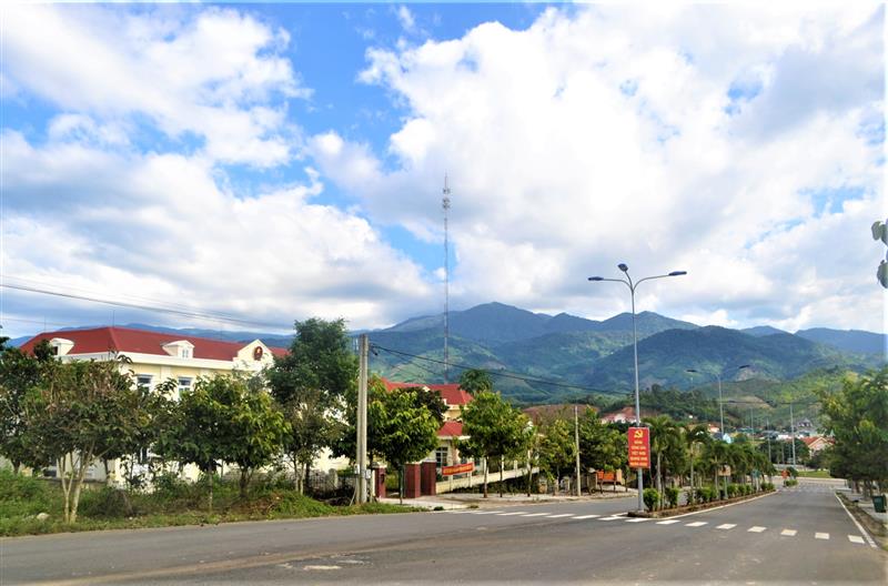 Một góc trung tâm huyện Đam Rông